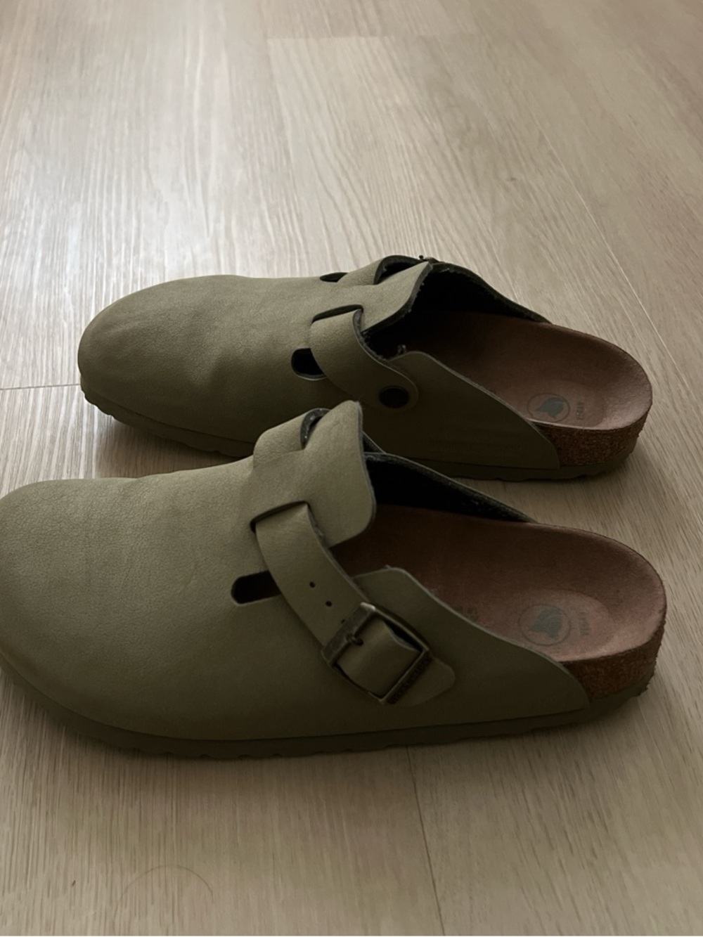 Birkenstock Olive Green Boston Clogs